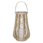 Outdoor Hanging Lantern | Solar-Powered Waterproof IP44 Handwoven Bamboo