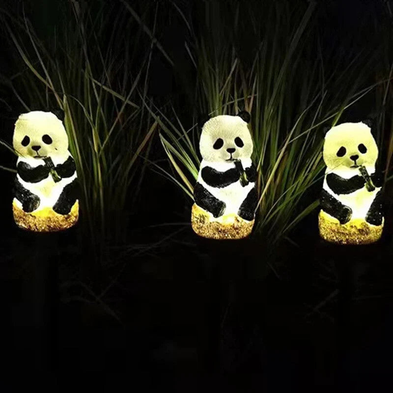 Outdoor Lamp | Panda-Shaped Solar-Powered & Weatherproof | 50 Lumens