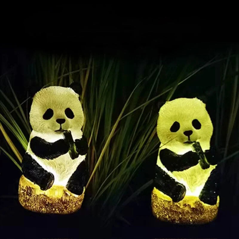 Outdoor Lamp | Panda-Shaped Solar-Powered & Weatherproof | 50 Lumens