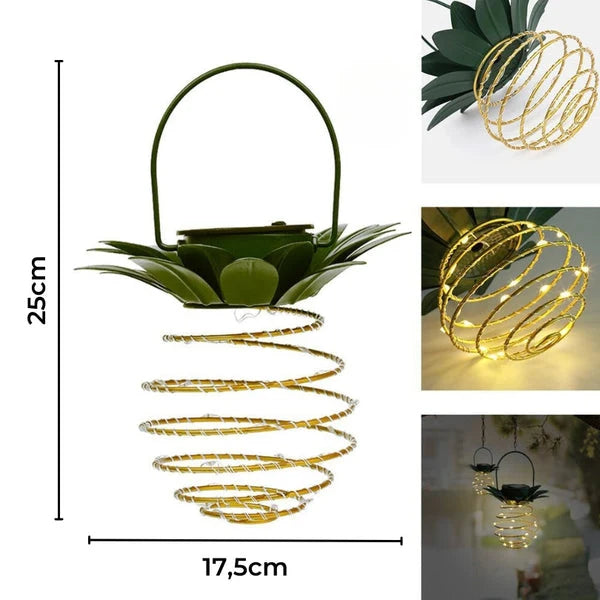 Outdoor Lantern | Solar-Powered Weatherproof Warm White Glow