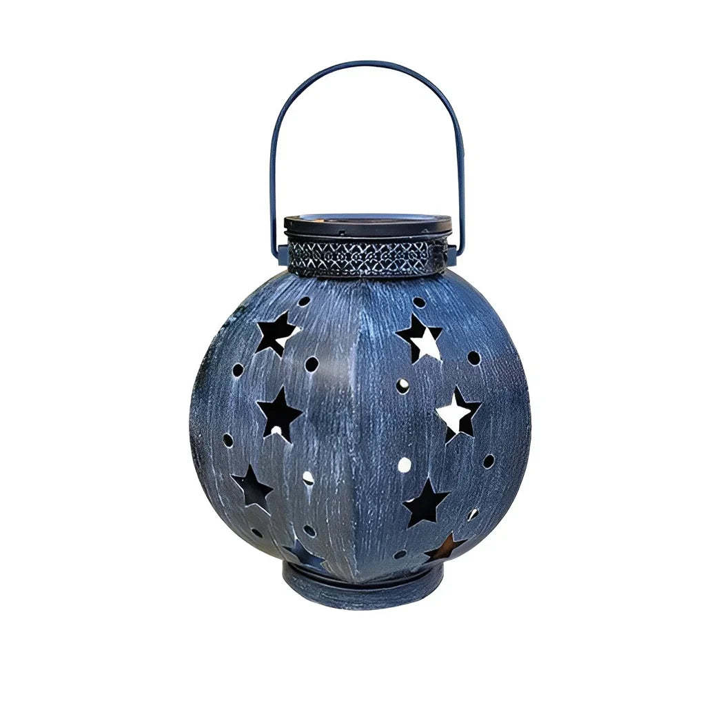 Outdoor Lantern | Solar Star Projection & Warm White LED