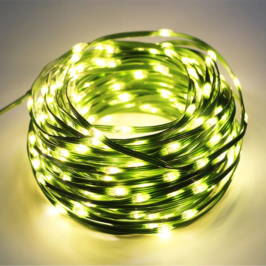 Outdoor LED String Lights | IP65 Waterproof & 8 Modes | 10–100 m