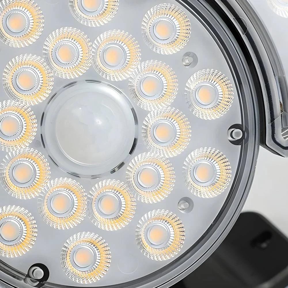 Outdoor Security Light | Solar-Powered & Motion-Activated | 3 Adjustable LED Heads