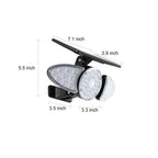 Outdoor Security Light | Solar-Powered & Motion-Activated | 3 Adjustable LED Heads