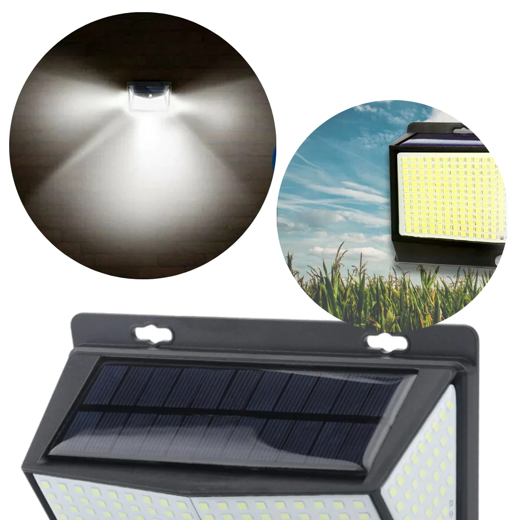 Outdoor Solar Wall Light | Motion Sensor & 468 LEDs | IP65 Waterproof