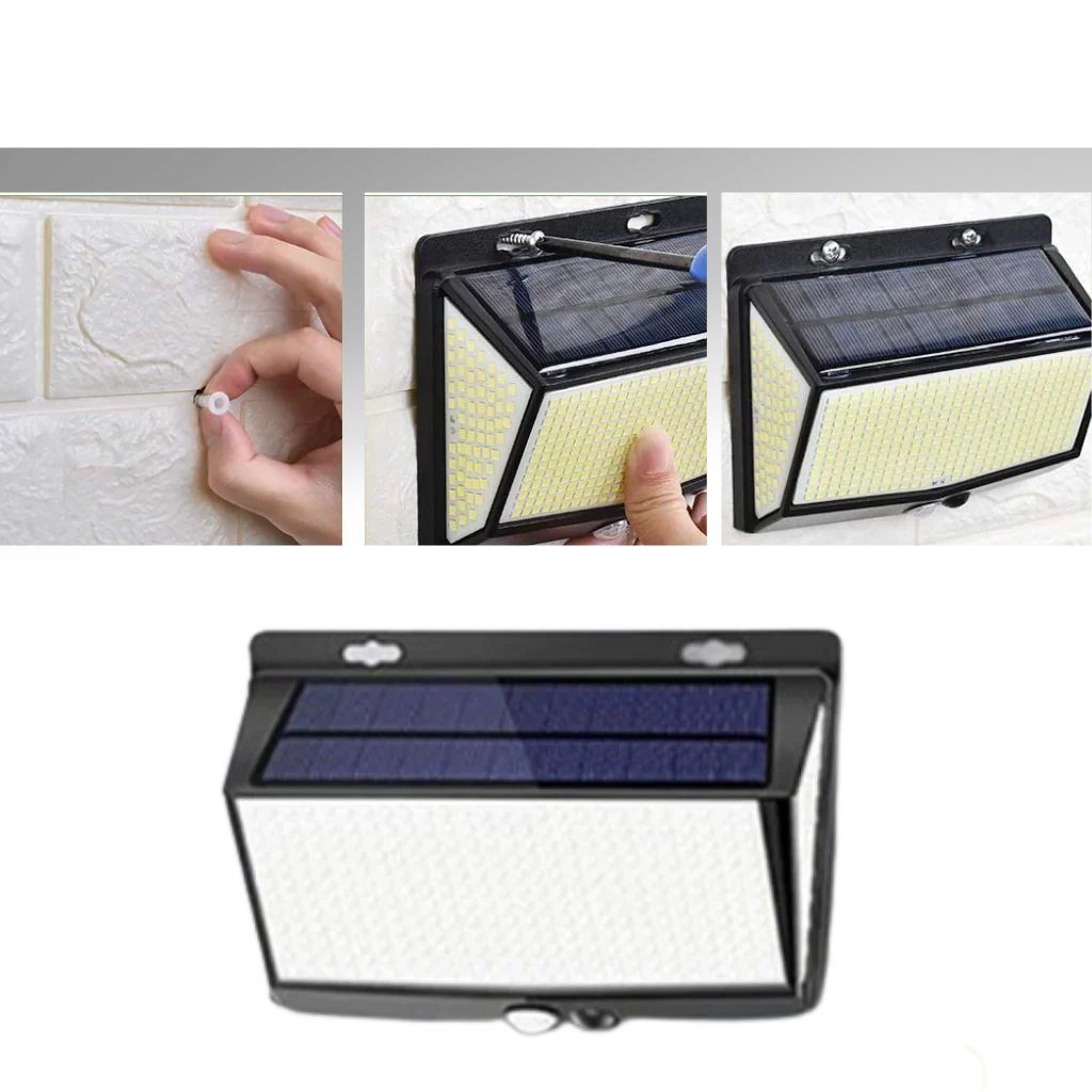 Outdoor Solar Wall Light | Motion Sensor & 468 LEDs | IP65 Waterproof
