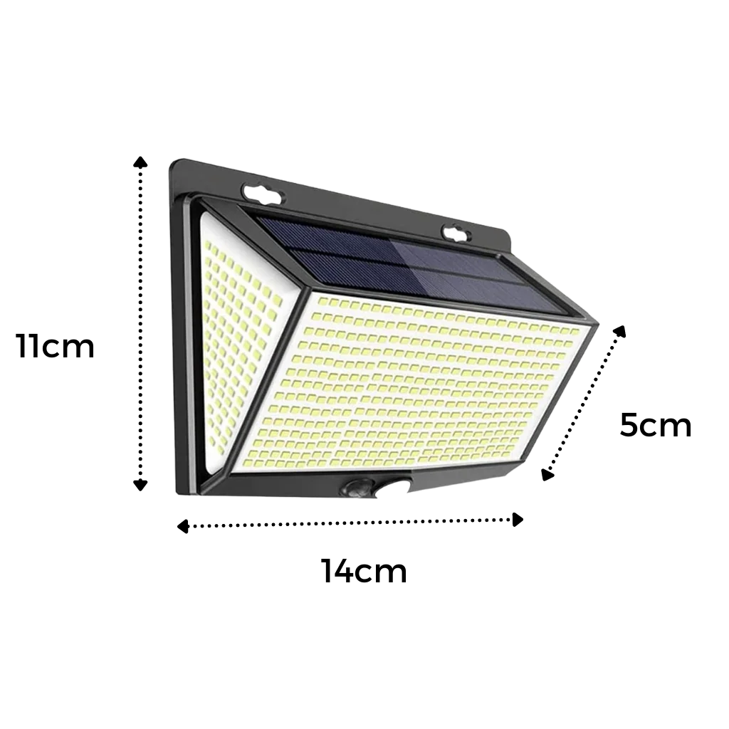 Outdoor Solar Wall Light | Motion Sensor & 468 LEDs | IP65 Waterproof