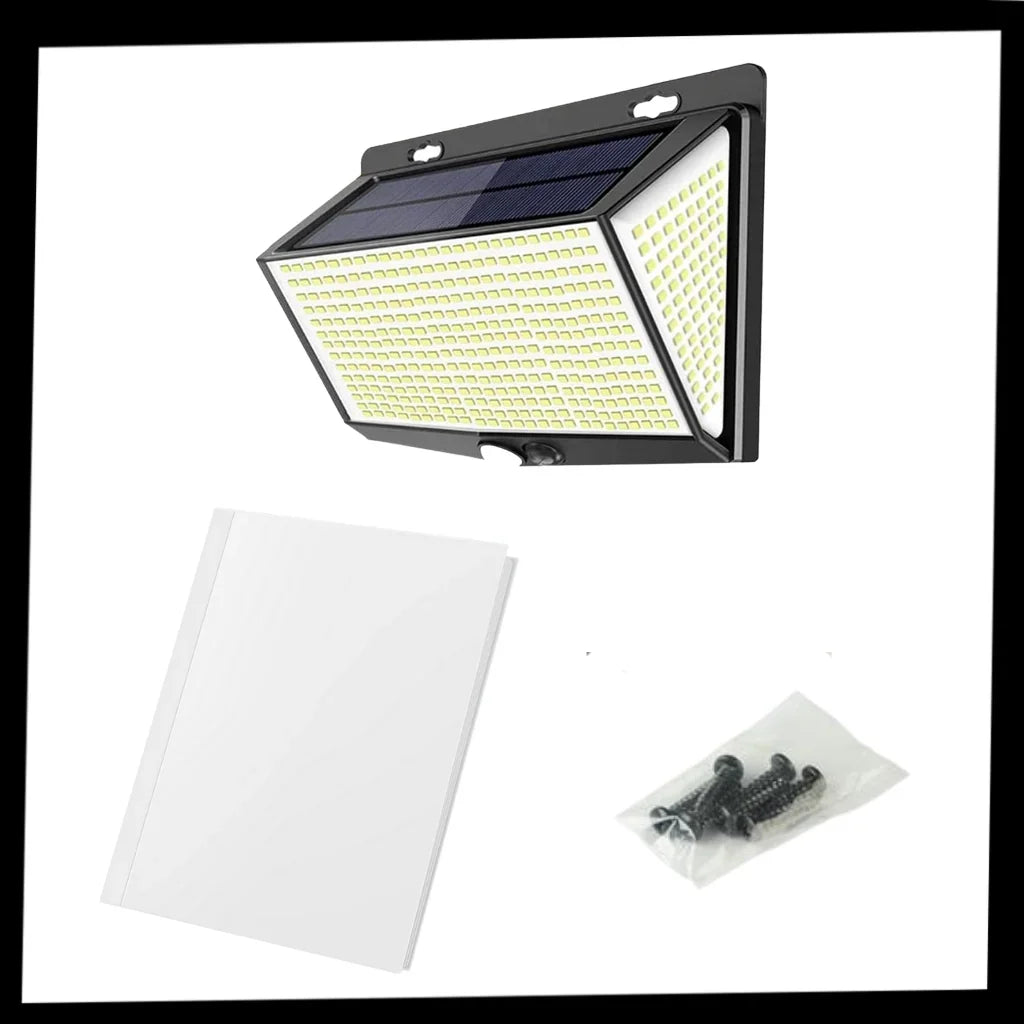 Outdoor Solar Wall Light | Motion Sensor & 468 LEDs | IP65 Waterproof