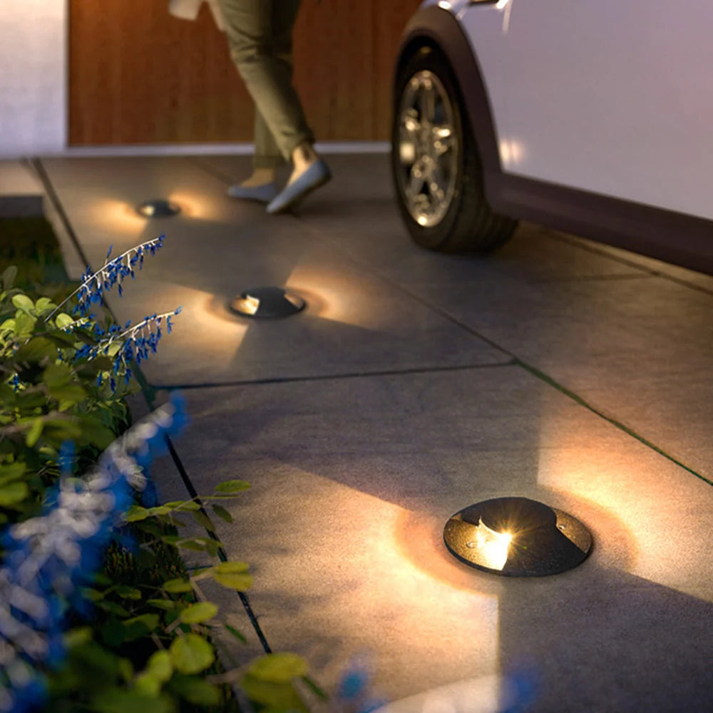 Outdoor Step & Deck Light | Metal & Glass | IP65 Weather-Resistant