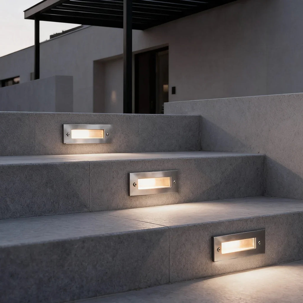 Outdoor Step Light | Recessed & Glare-Free | IP65 Waterproof