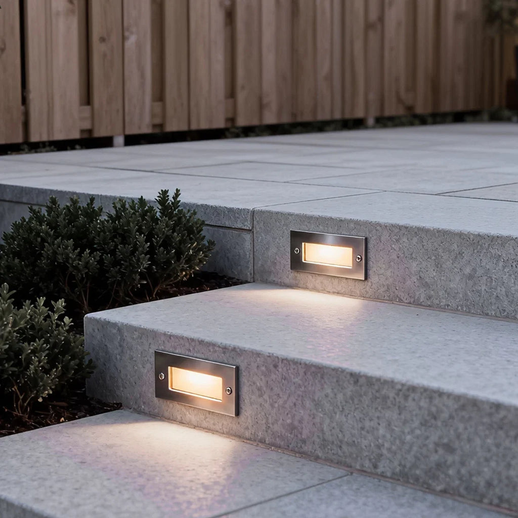 Outdoor Step Light | Recessed & Glare-Free | IP65 Waterproof