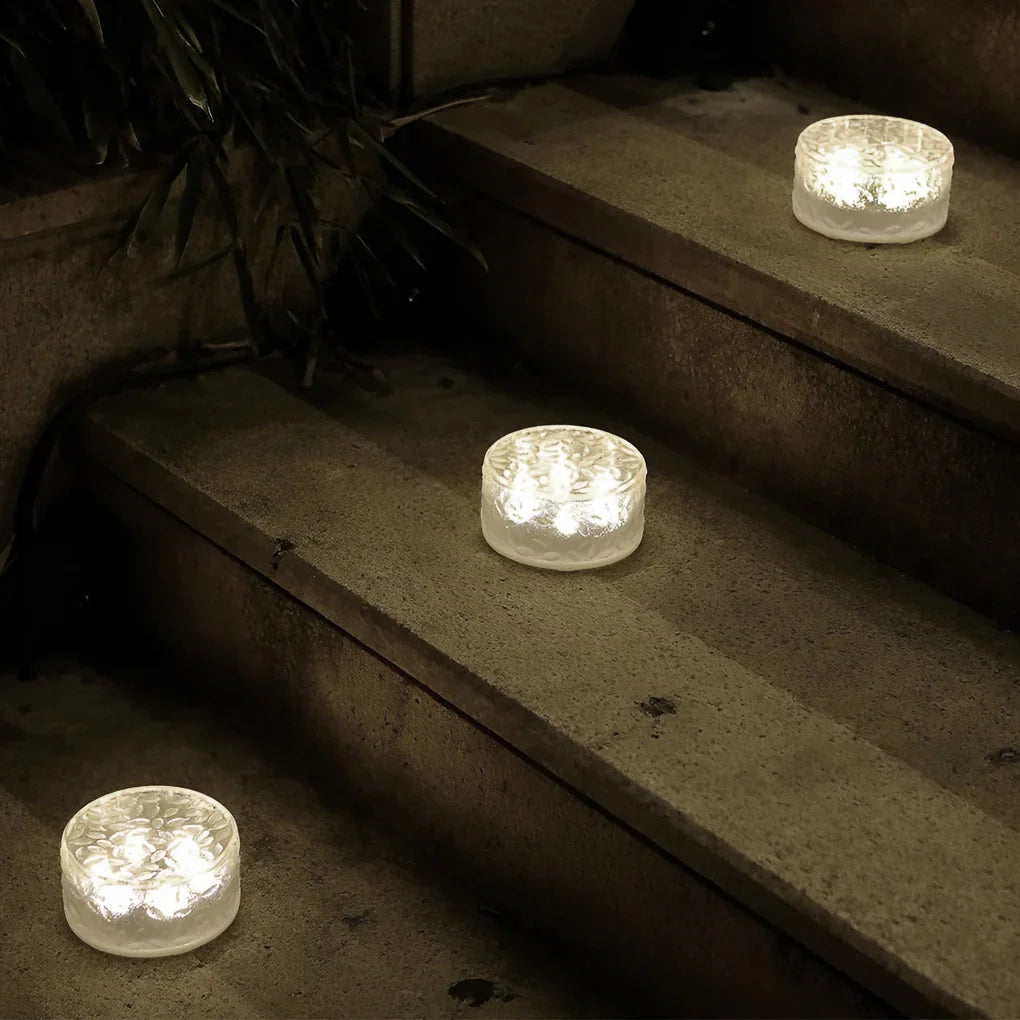 Outdoor Step Light | Solar-Powered & Automatic Dusk Sensor & IP65 Waterproof