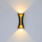 Outdoor Wall Lamp | Integrated LED & IP65 Weather Resistant | Black-Gold Finish