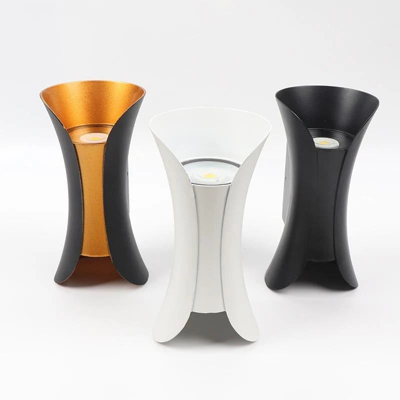 Outdoor Wall Lamp | Integrated LED & IP65 Weather Resistant | Black-Gold Finish