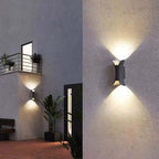 Outdoor Wall Lamp | Integrated LED & IP65 Weather Resistant | Black-Gold Finish