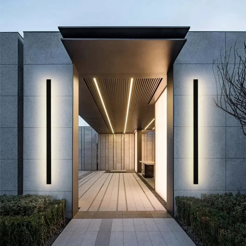 Outdoor Wall Light | Minimalist Waterproof LED | Dimmable & Motion Sensor Options