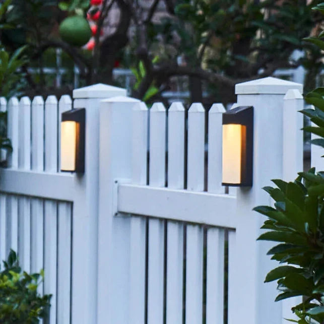 Outdoor Wall Light | Solar-Powered LED & Frosted Glass