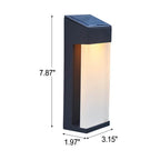 Outdoor Wall Light | Solar-Powered LED & Frosted Glass