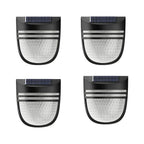 Outdoor Wall Light | Solar-Powered Warm White LED | Set of 4