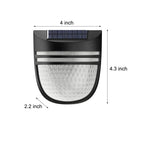 Outdoor Wall Light | Solar-Powered Warm White LED | Set of 4