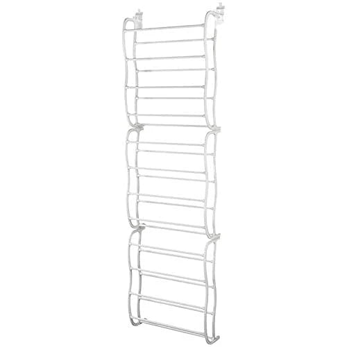 Over-The-Door Shoe Rack | Drill-Free & Angled Shelves | Holds Up To 36 Pairs