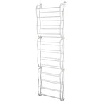 Over-The-Door Shoe Rack | Drill-Free & Angled Shelves | Holds Up To 36 Pairs