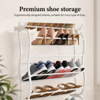 Over-The-Door Shoe Rack | Drill-Free & Angled Shelves | Holds Up To 36 Pairs