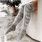 Over-The-Knee Socks | Warm Acrylic Knit & Moisture-Wicking | 60 cm Shaft