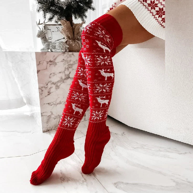 Over-The-Knee Socks | Warm Acrylic Knit & Moisture-Wicking | 60 cm Shaft