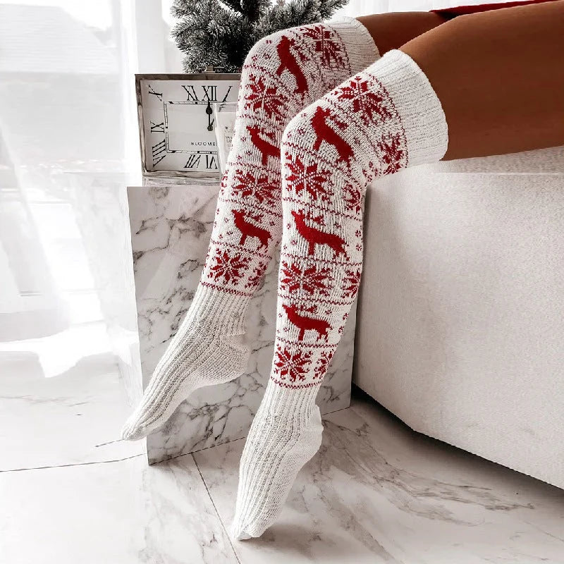 Over-The-Knee Socks | Warm Acrylic Knit & Moisture-Wicking | 60 cm Shaft