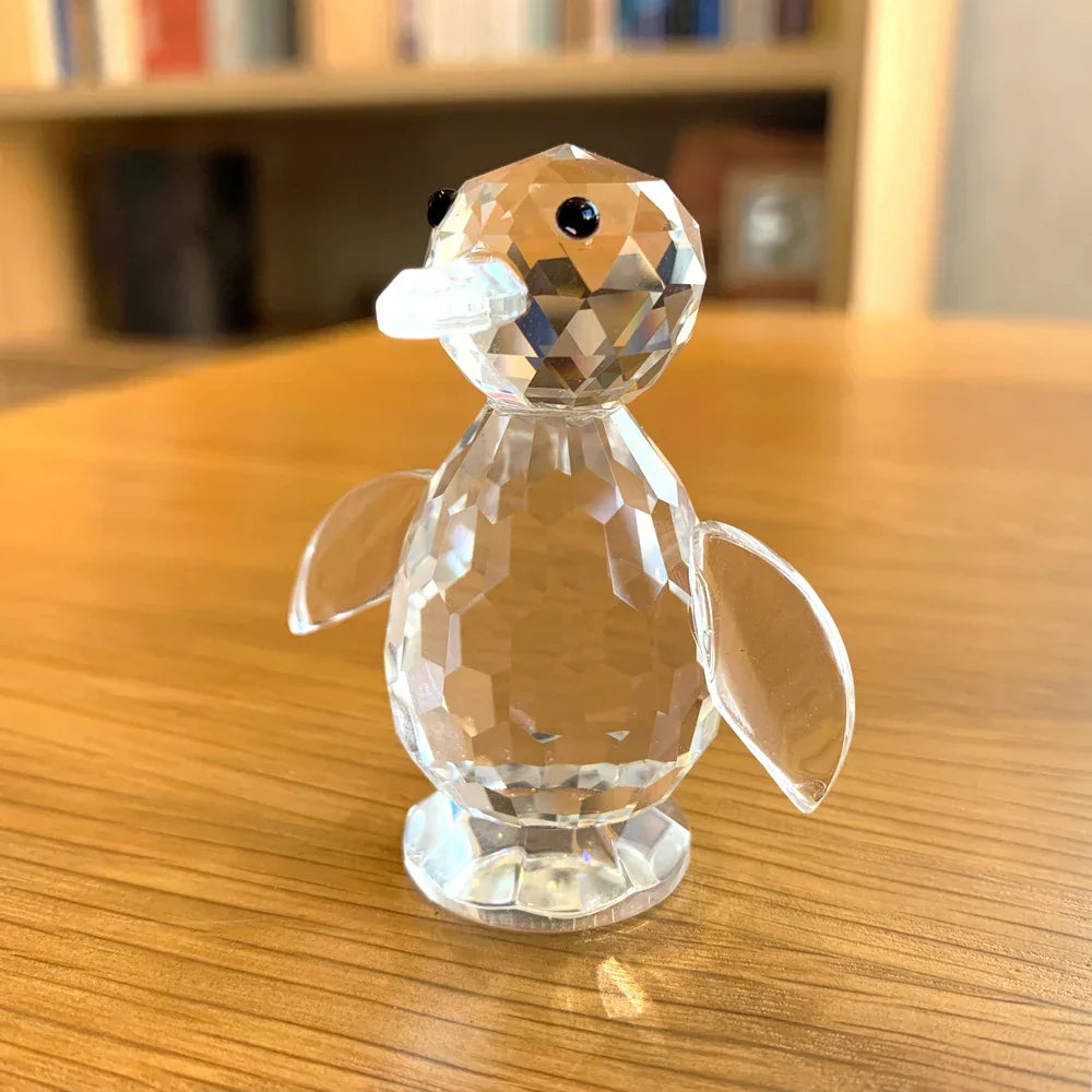 Paperweight | Crystal Animal Figurine | Modern Desk Decor