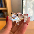 Paperweight | Crystal Animal Figurine | Modern Desk Decor