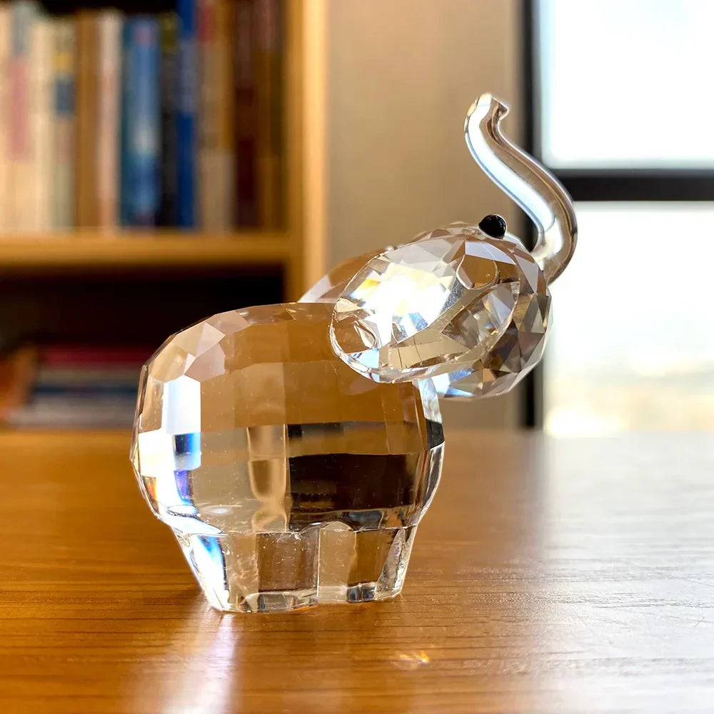 Paperweight | Crystal Animal Figurine | Modern Desk Decor