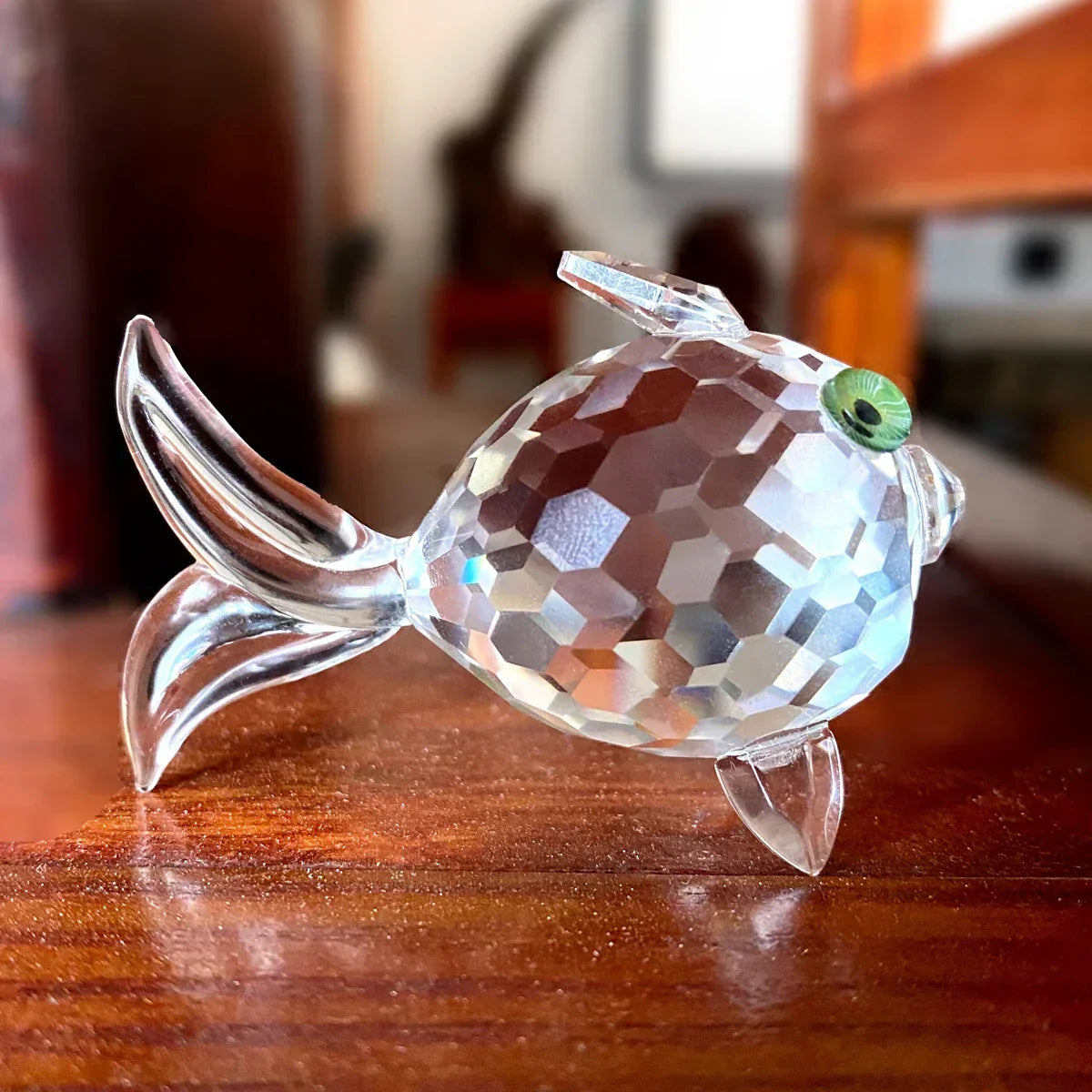 Paperweight | Crystal Animal Figurine | Modern Desk Decor