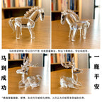 Paperweight | Crystal Animal Figurine | Modern Desk Decor