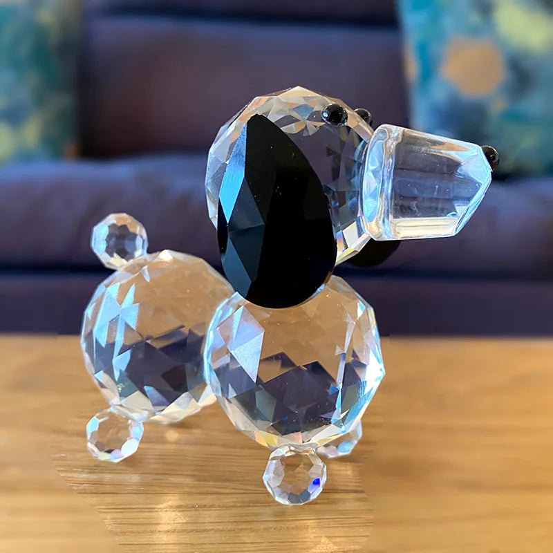 Paperweight | Crystal Frog Figurine & Desk Decor