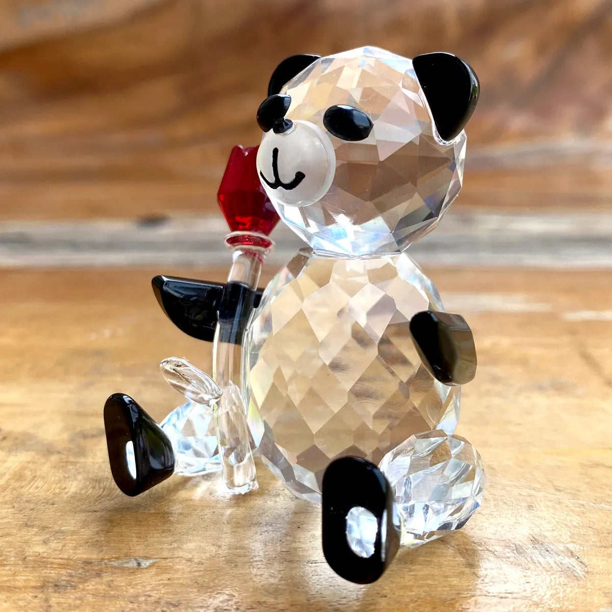 Paperweight | Crystal Frog Figurine & Desk Decor