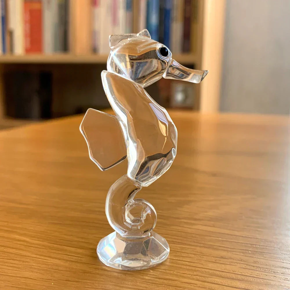 Paperweight | Crystal Frog Figurine & Desk Decor