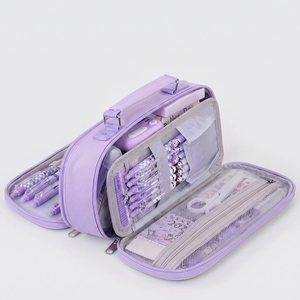 Pencil Case | Multiple Compartments & Wide Opening
