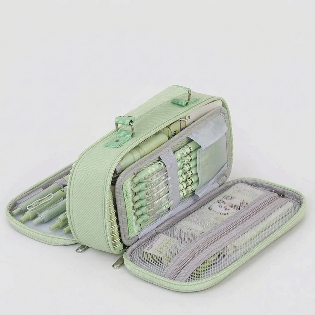 Pencil Case | Multiple Compartments & Wide Opening