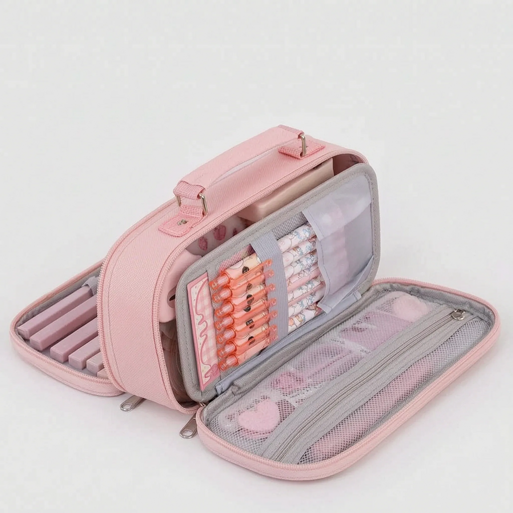 Pencil Case | Multiple Compartments & Wide Opening