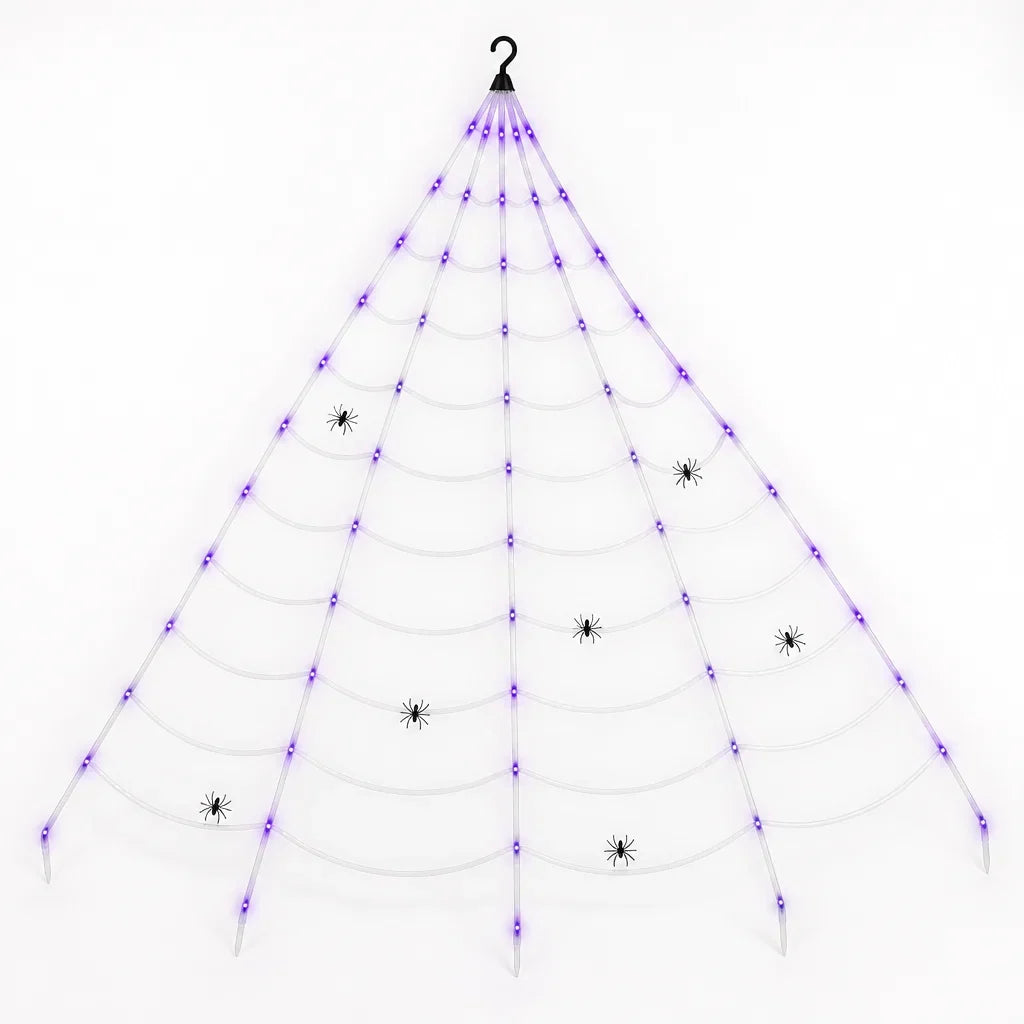Pendant Lamp | Battery-Powered Spider Web Design | 5 m Length