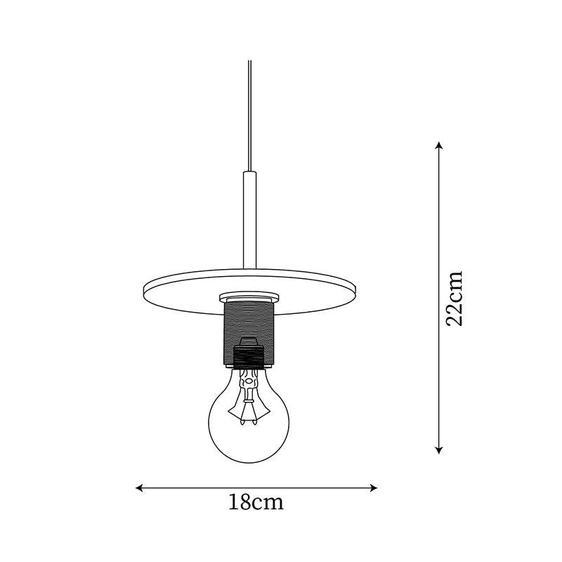 Pendant Lamp | Brass & Glass Hardwired & Dimmer-Compatible