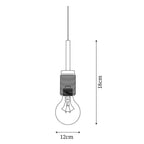 Pendant Lamp | Brass & Glass Hardwired & Dimmer-Compatible