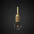 Pendant Lamp | Brass & Glass Hardwired & Dimmer-Compatible