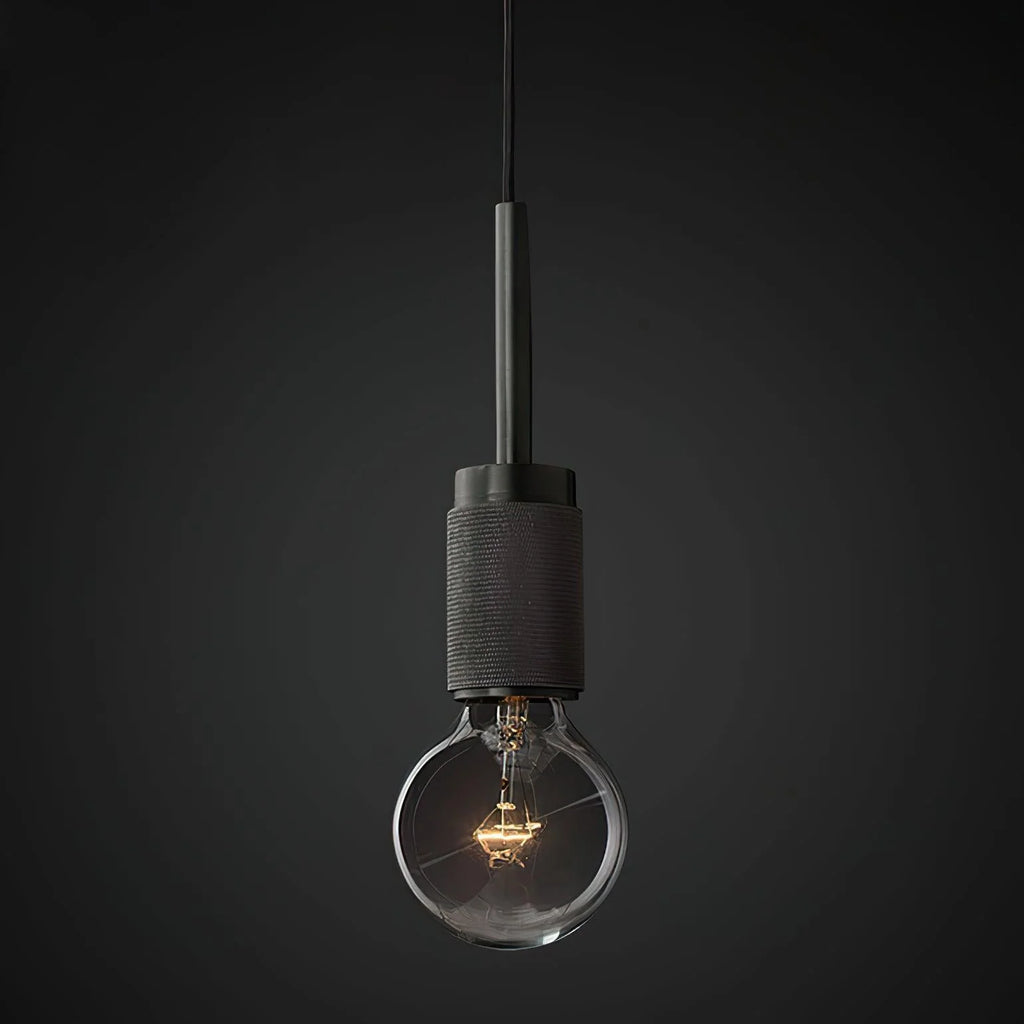 Pendant Lamp | Brass & Glass Hardwired & Dimmer-Compatible