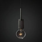 Pendant Lamp | Brass & Glass Hardwired & Dimmer-Compatible