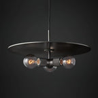 Pendant Lamp | Brass & Glass Hardwired & Dimmer-Compatible