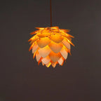 Pendant Lamp | Handmade Pine Wood & Pinecone Design | Adjustable Cord