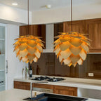 Pendant Lamp | Handmade Pine Wood & Pinecone Design | Adjustable Cord